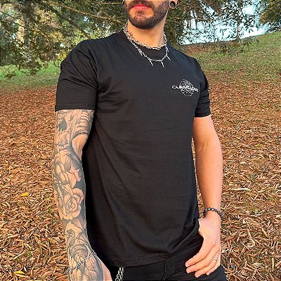 Camiseta Rose - Preta