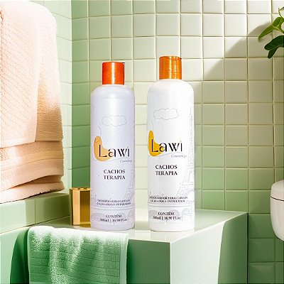 Kit básico Lawi shampoo e condicionador cachos terapia
