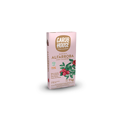 ALFARROBA COM CRANBERRY 75G - PACK C/3 UNIDADES