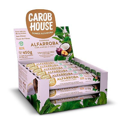 ALFARROBA COM AMEIXA E COCO 25G - DISPLAY C/18 UNIDADES