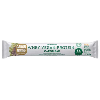 WHEY VEGAN PROTEIN CAROB BAR 40G - UNIDADE