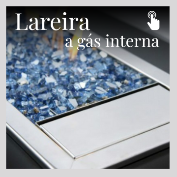 Lareira a gás interna