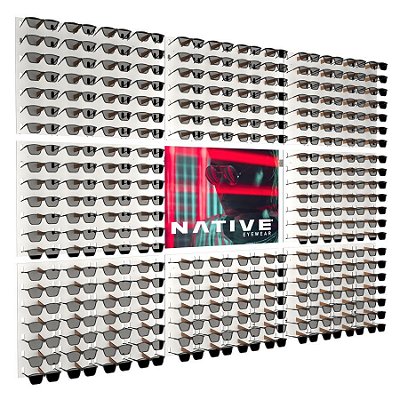 Expositor de parede para 224 óculos ME289 personalizado