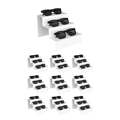 Kit 10 expositores de vitrine para 3 óculos ME260