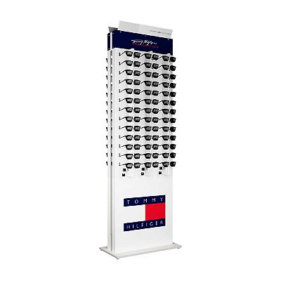 Expositor de chão com trava para 78 óculos ME305 personalizado