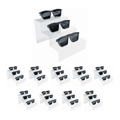 Kit 10 expositores de vitrine para 3 óculos ME261