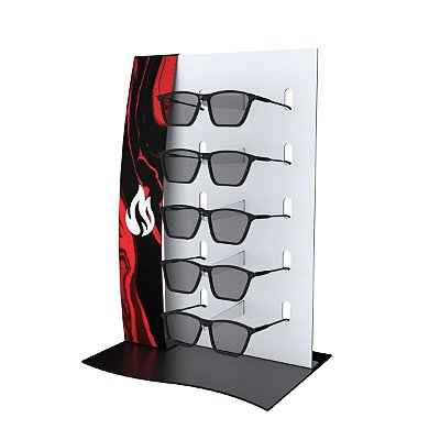 Expositor de vitrine para 5 óculos ME263 QM personalizado