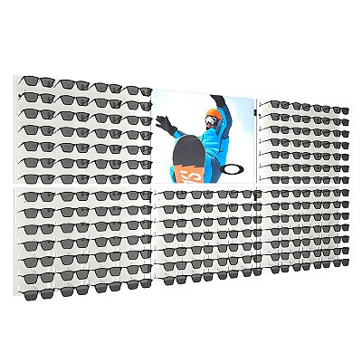 Expositor de parede para 140 óculos ME287G7 personalizado