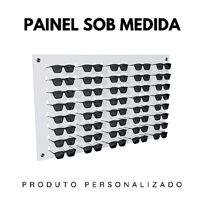 Painel de parede sob medida para óculos - Horizontal PSM1