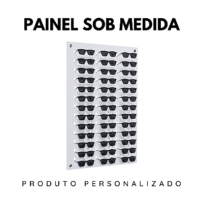 Painel de parede sob medida para óculos - Vertical PSM2