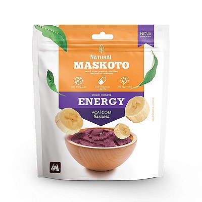 Snack Natural Maskoto Açaí com Banana