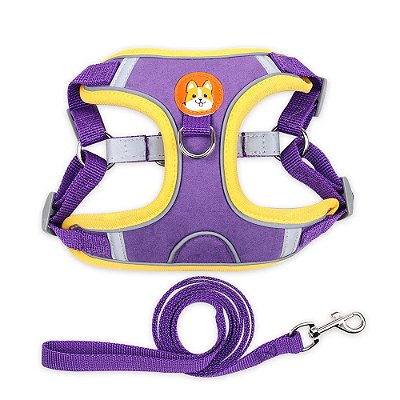 Peitoral Para Cão Colete Suede - G