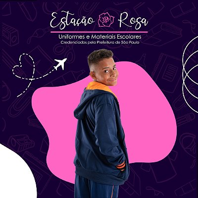 Jaqueta sem Flanela Escolar Queiroz Telles