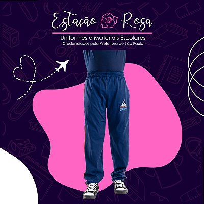 Calça Tradicional sem Flanela Escolar Queiroz Telles