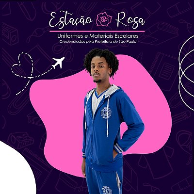 Jaqueta sem Flanela Escolar Barro Branco