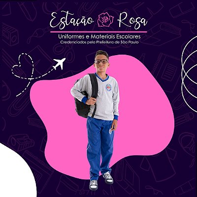 Camiseta Manga Longa Escolar Aquilino Ribeiro