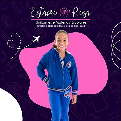 Jaqueta Flanelada Escolar Aquilino Ribeiro
