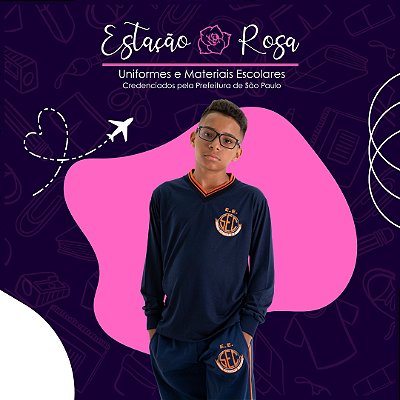 Camiseta Manga Longa Escolar Jardim Limoeiro
