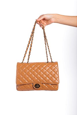 Bolsa Cléo em Couro Coconut