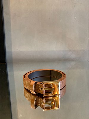 Cinto em Couro Caramelo
