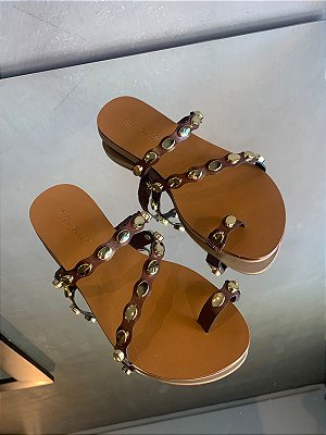 Rasteira Cecília Marrom