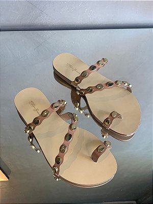 Rasteira Cecília Mocha Mousse