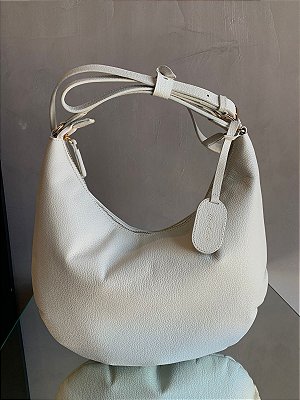 Bolsa em Couro Melissa Off White