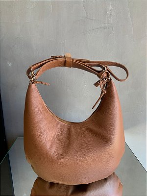 Bolsa em Couro Melissa Caramelo