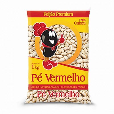 Feijão Carioca Pé Vermelho 1kg