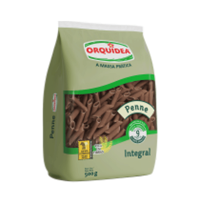 Macarrão Orquídea Massa Penne Integral sem Ovos 500g