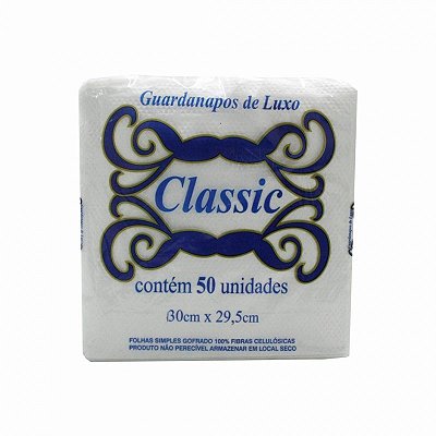 Guardanapo de papel Classic 30x29,5cm 50 unidades Fardo com 20 pacotes
