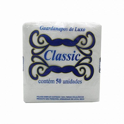 Guardanapo de papel Classic 20x22,5cm 50 undiades Fardo com 20 pacotes