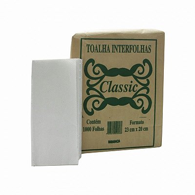Papel Toalha Classic 23x20cm 1000 folhas