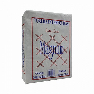 Papel Toalha Magum 23x20cm 1000 folhas