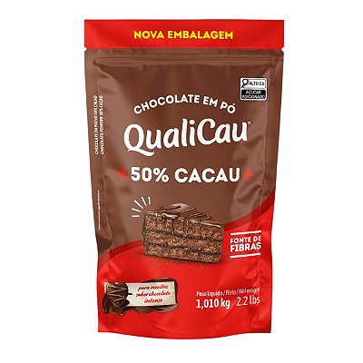 Chocolate em Pó 50% Cacau QualiCau - 1,010kg