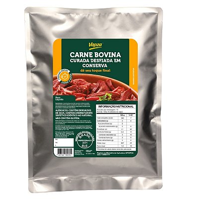 Carne Bovina Curada Desfiada em Conserva Vapza 2,5kg