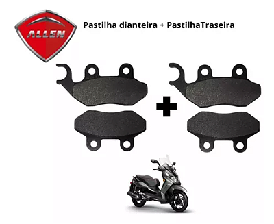 KIT DE PASTILHA DE FREIO DAFRA CITYCOM 300I - DIANTEIRA E TRASEIRA