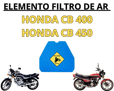 FILTRO DE AR HONDA CB 400 HONDA CB 450 - 04 UNIDADES