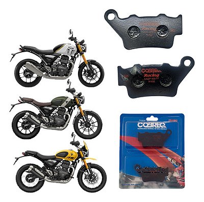 Pastilha De Freio Traseira Triumph Speed 400 Scrambler 400xc