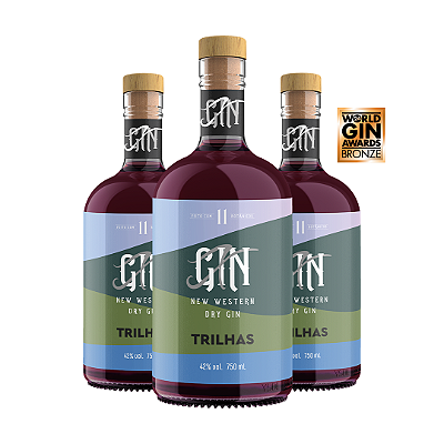 Pack XGin Trilhas 750ml 3 un