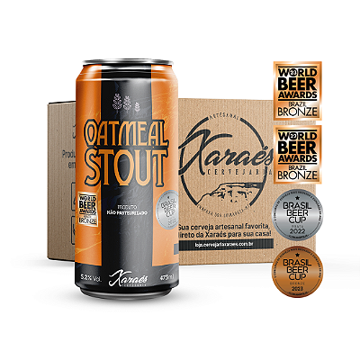 Pack Xaraés Oatmeal Stout Lata 473ml 6 un