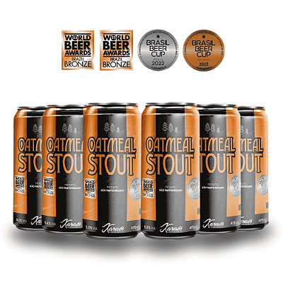 Pack Xaraés Oatmeal Stout Lata 473ml 6 un
