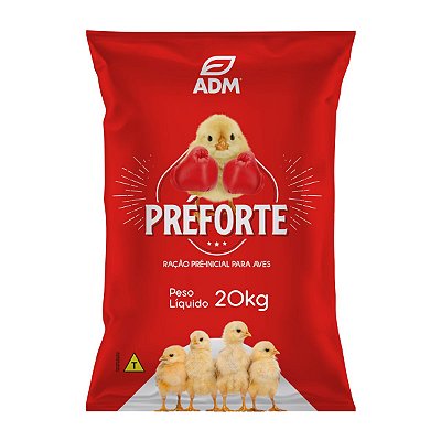 PREFORTE Ração Pré Inicial Para Aves Pintinhos 20kg