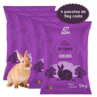 DO CAMPO COELHOS Ração Para Coelhos/Roedores 20kg