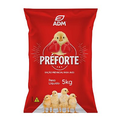 PRÉFORTE Ração Pré Inicial Para Aves 5kg
