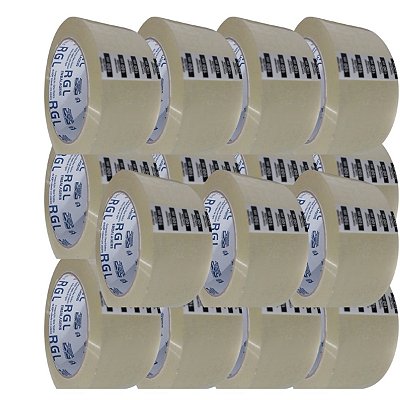 Kit 15 Fitas Adesivas Transparentes RGL 45mmx100m 45 Micras