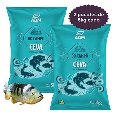 Kit 2 un DO CAMPO CEVA Ração para Peixes 10kg