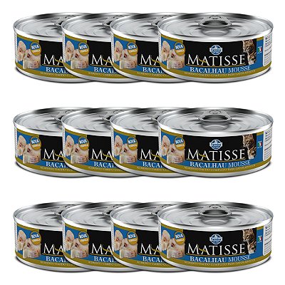 Matisse Cat Wet Mousse - Bacalhau - 12 un