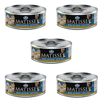 Matisse Cat Wet Mousse - Bacalhau - 5 un