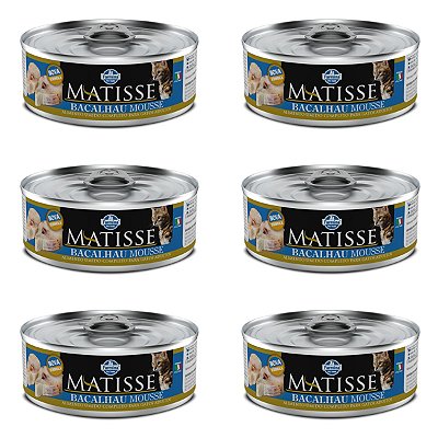 Matisse Cat Wet Mousse - Bacalhau - 6 un
